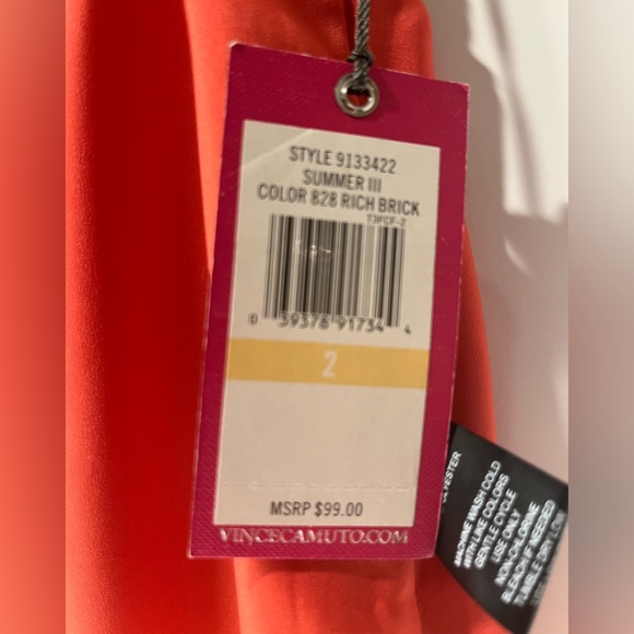 Vince Camuto Bright & Light Weight Border Print Pencil Skirt sz2 - Picture 12 of 12